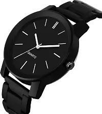 Stylish Black Metal Analog Watch For Men-thumb3