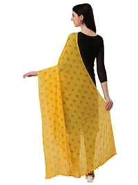 Vrutalay NX Women's Digital Printed Chanderi silk Bridal Ethnic Chunni Dupatta (V_V_3787946_LEMON YELLOW)-thumb2