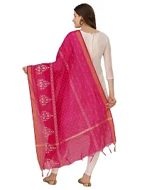 Vrutalay NX Women's Digital Printed Chanderi silk Bridal Ethnic Chunni Dupatta Pack OF 2 (V_V_3787776_Pink-BEIGE)-thumb4