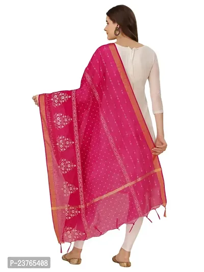 Vrutalay NX Women's Digital Printed Chanderi silk Bridal Ethnic Chunni Dupatta Pack OF 2 (V_V_3787776_Pink-BEIGE)-thumb5