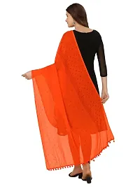Vrutalay NX Women's Digital Printed Chanderi silk Bridal Ethnic Chunni Dupatta (V_V_3787852_Orange)-thumb1