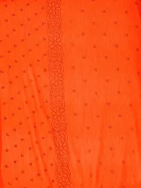 Vrutalay NX Women's Digital Printed Chanderi silk Bridal Ethnic Chunni Dupatta (V_V_3787852_Orange)-thumb3