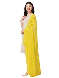 Vrutalay NX Women's Digital Printed Chanderi silk Bridal Ethnic Chunni Dupatta (V_V_3787941_ YELLOW)-thumb2