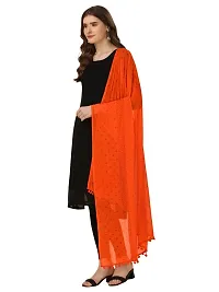 Vrutalay NX Women's Digital Printed Chanderi silk Bridal Ethnic Chunni Dupatta (V_V_3787852_Orange)-thumb2