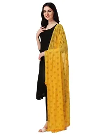 Vrutalay NX Women's Digital Printed Chanderi silk Bridal Ethnic Chunni Dupatta (V_V_3787946_LEMON YELLOW)-thumb1