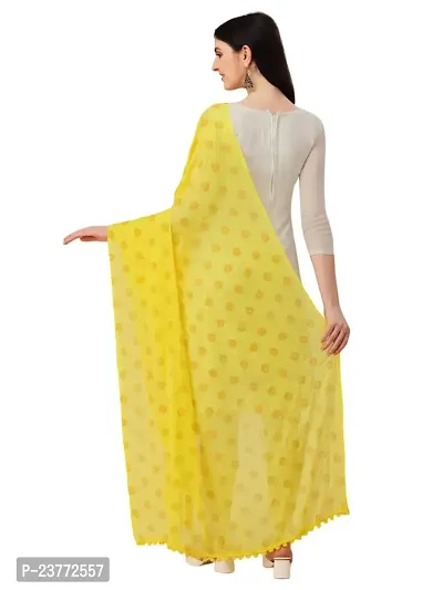 Vrutalay NX Women's Digital Printed Chanderi silk Bridal Ethnic Chunni Dupatta (V_V_3787941_ YELLOW)-thumb2