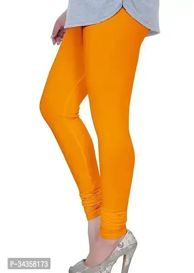 Classy Solid Cotton Leggings For Women-thumb0