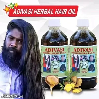Eneeva Adivasi Bharingraj Hair Oil All Type of Hair Problem Herbal Growth Hair Oil Dandruff Control - Long Hair - Hair Regrowth Hair Oil (100ml) pack of 2