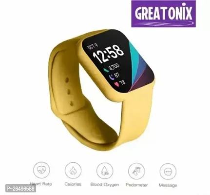 Stylish Bluetooth Smart Fitness Band Smart Watch Heart Rate Activity Tracker Yellow