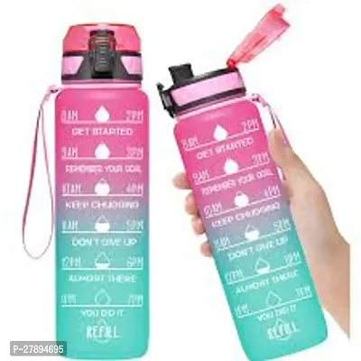 Motivational Water Bottle Set of 3 with Time Marker, Leakproof(PACK OF 1)-thumb2