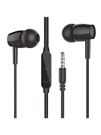 Wired Earphones with mic, 3.5mm Audio Jack, Enhanced bass(PACK OF 1)-thumb1