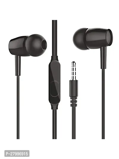 Wired Earphones with mic, 3.5mm Audio Jack, Enhanced bass(PACK OF 1)-thumb2