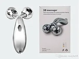 D Massager - 3D Roller Massager 360 Rotate Silver Thin Face Full Body(pack of 1)-thumb3