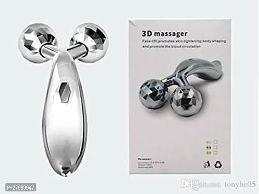D Massager - 3D Roller Massager 360 Rotate Silver Thin Face Full Body(pack of 1)-thumb4