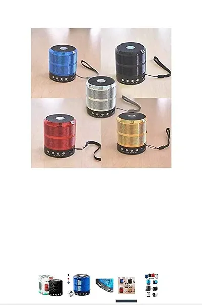 Mini Bluetooth Speaker WS 887 with FM Radio, USB Pen Drive Slot 48 W Bluetooth Party Speaker PACK OF 1