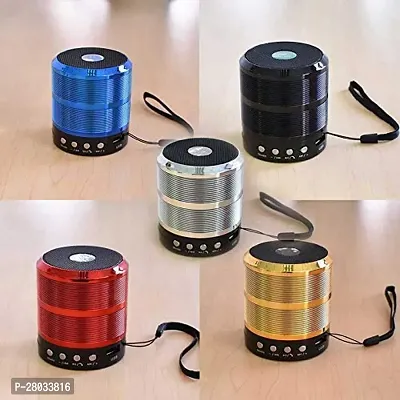 Mini Bluetooth Speaker WS-887 with FM Radio, Memory Card Slot, USB Pen Drive Slot, PACK OF 1-thumb2