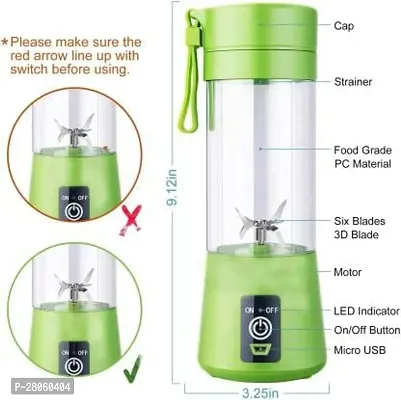 Rechargeable Bottle  Portable Fruit Blender Maker Protein Shaker#(PACK OF 1)-thumb3