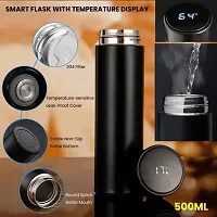 Temperature Display/Vacuum Flask with LED Temperature Display Water Bottle | 500 Ml-thumb1