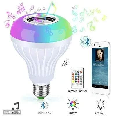 LED Music Speaker Light Bulb with Wireless Speaker for Home Multicolour(pack of 1)-thumb4