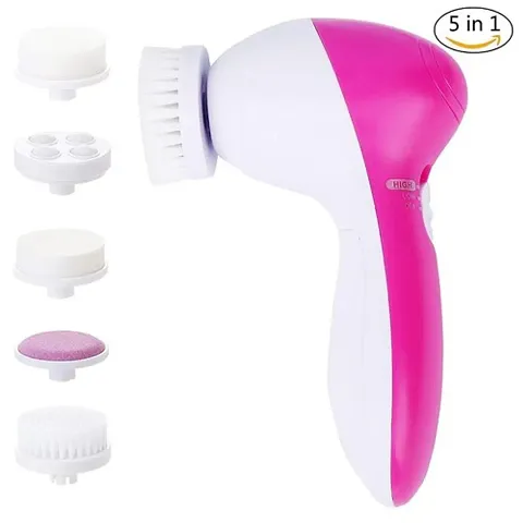 5 In 1 Multi Function Electric Face Beauty Massager / Facial Massager / Face Scrubber