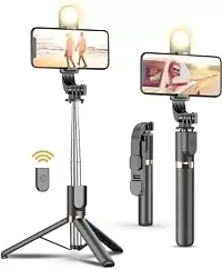 R1s Selfie Stick, Remote, and Selfie Light, 3-in-1 Multifunctional(PACK OF 1)-thumb3