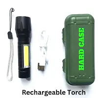 USB Mini Torch Powered Tactical Travel Flashlights 1 Pack-thumb1