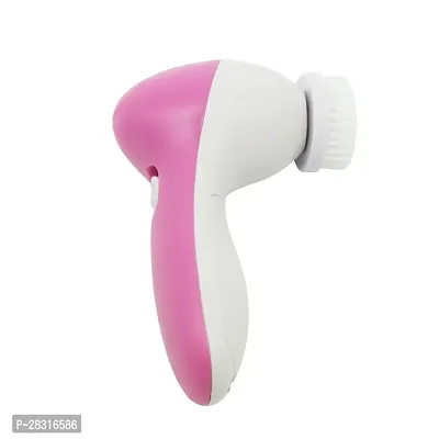 Pink 5 In 1 Face Massager For Improve Circulation(pack of 1)-thumb0