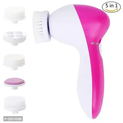 Pink 5 In 1 Face Massager For Improve Circulation(pack of 1)-thumb2