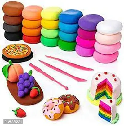 Ultra-Light Modelling Bouncing Clay with Tools for Kids 12 Pcs-thumb2