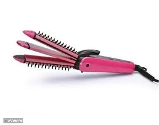 Professional 8890 Hair Styler 3 In 1 Straightener,Crimper,And Curler(pack of 1)-thumb2