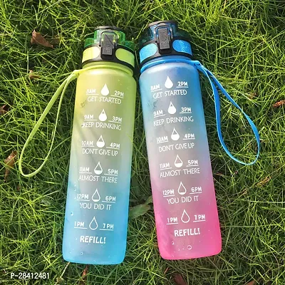 Portable Reusable Water Bottles for Fitness, Gym and Outdoor Sports(pack of 1)Assorted Color