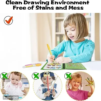 Water Coloring with Magic Pen Painting Board for Children Education(pack of 1)-thumb3