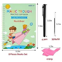 Sank Copybook (4 Books + 5 Refills + 1Pens + 1 Grips) - Magic Book for Kids PACK OF 1-thumb3