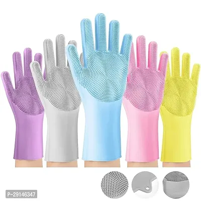 Long Hand Gloves - Rubber gloves for cleaning - Gloves for Washing Pack Of 1-thumb2