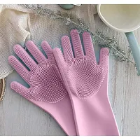 Long Hand Gloves - Rubber gloves for cleaning - Gloves for Washing Pack Of 1-thumb3