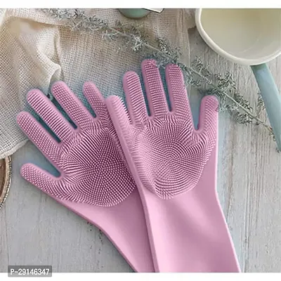 Long Hand Gloves - Rubber gloves for cleaning - Gloves for Washing Pack Of 1-thumb4
