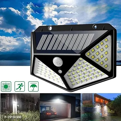 Solar 100 LEDs Solar Motion Sensor Light with Solar Panel and 3 Modes with IP65 Protection PACK OF 1-thumb4