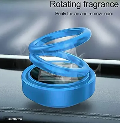 Solar Energy Rotating Car Perfume with Long Lasting Organic Fragrance#(pack of 1)-thumb4