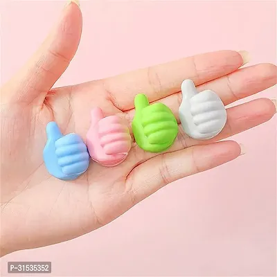 Multipurpose Wall Mounted Silicone Thumb Hooks for Hanging Stick-on for Wall Hook(pack of 1)-thumb4