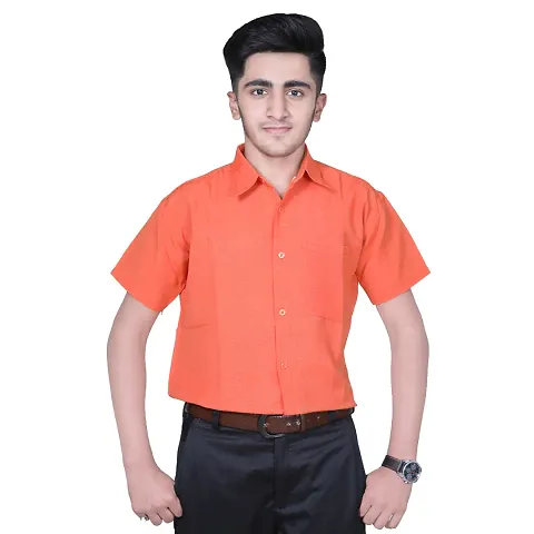 Cotton Formal Half Sleeves Solid Shirts For Men