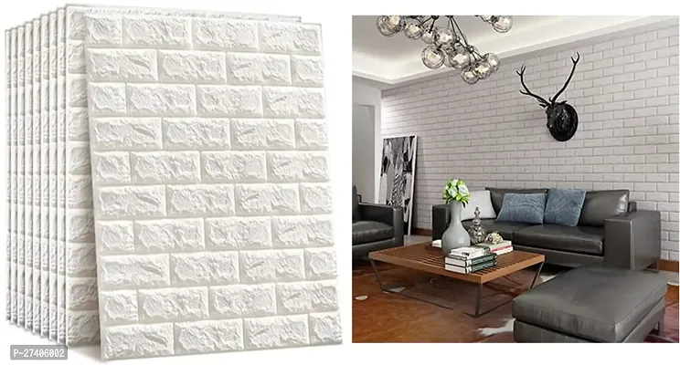 Designer White Vinyl Wall Stickers Wallpaper For Home Decor