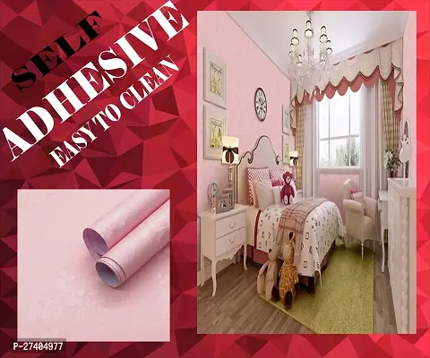 Designer Pink Vinyl Wall Stickers Wallpaper For Home Decor-thumb0