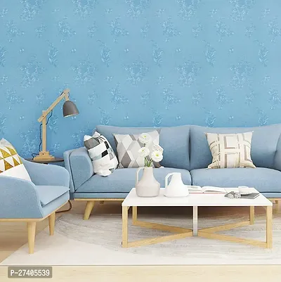 Designer Blue Vinyl Wall Stickers Wallpaper For Home Decor-thumb4