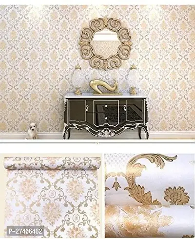 Designer Gold Vinyl Wall Stickers Wallpaper For Home Decor-thumb2