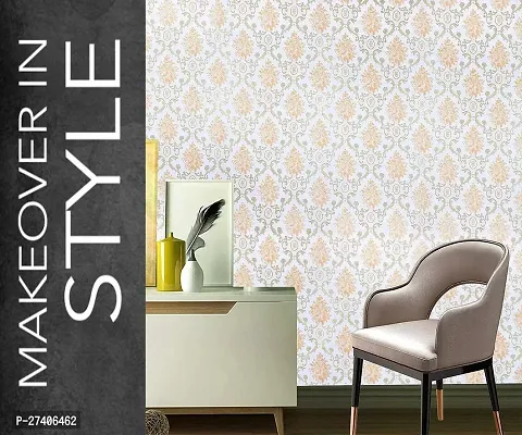 Designer Gold Vinyl Wall Stickers Wallpaper For Home Decor-thumb0