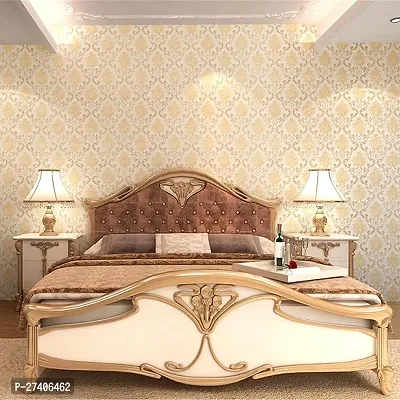 Designer Gold Vinyl Wall Stickers Wallpaper For Home Decor-thumb3