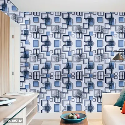 Designer Blue Vinyl Wall Stickers Wallpaper For Home Decor-thumb3