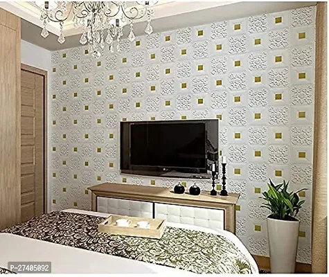 Designer White Vinyl Wall Stickers Wallpaper For Home Decor-thumb3