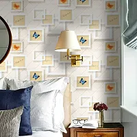 Designer Yellow Vinyl Wall Stickers Wallpaper For Home Decor-thumb2