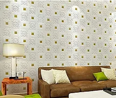 Designer White Vinyl Wall Stickers Wallpaper For Home Decor-thumb1